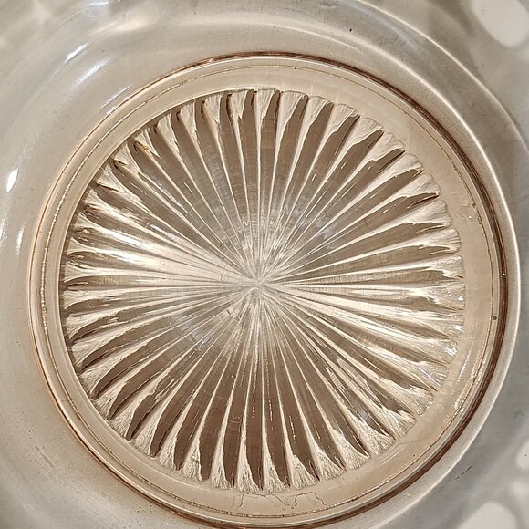 Pink Depression Glass Old Colony Laced Edge and Ribbed Vintage Anchor Hocking - Picture 5 of 10